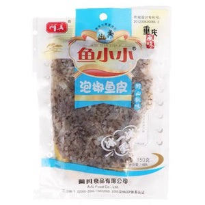 A Ju Pickled Pepper Sliced Fish Skin 150g 阿具泡椒鱼皮丝