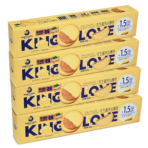 Galletas sándwich de crema de mantequilla de maní King's Love 360 g 国王的赞赏卡贺家花生酱夹心饼干