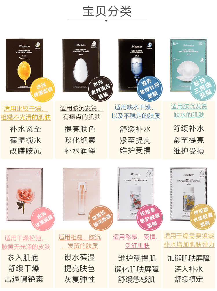 Korean JM solution Honey Luminous Royal Propolis Mask