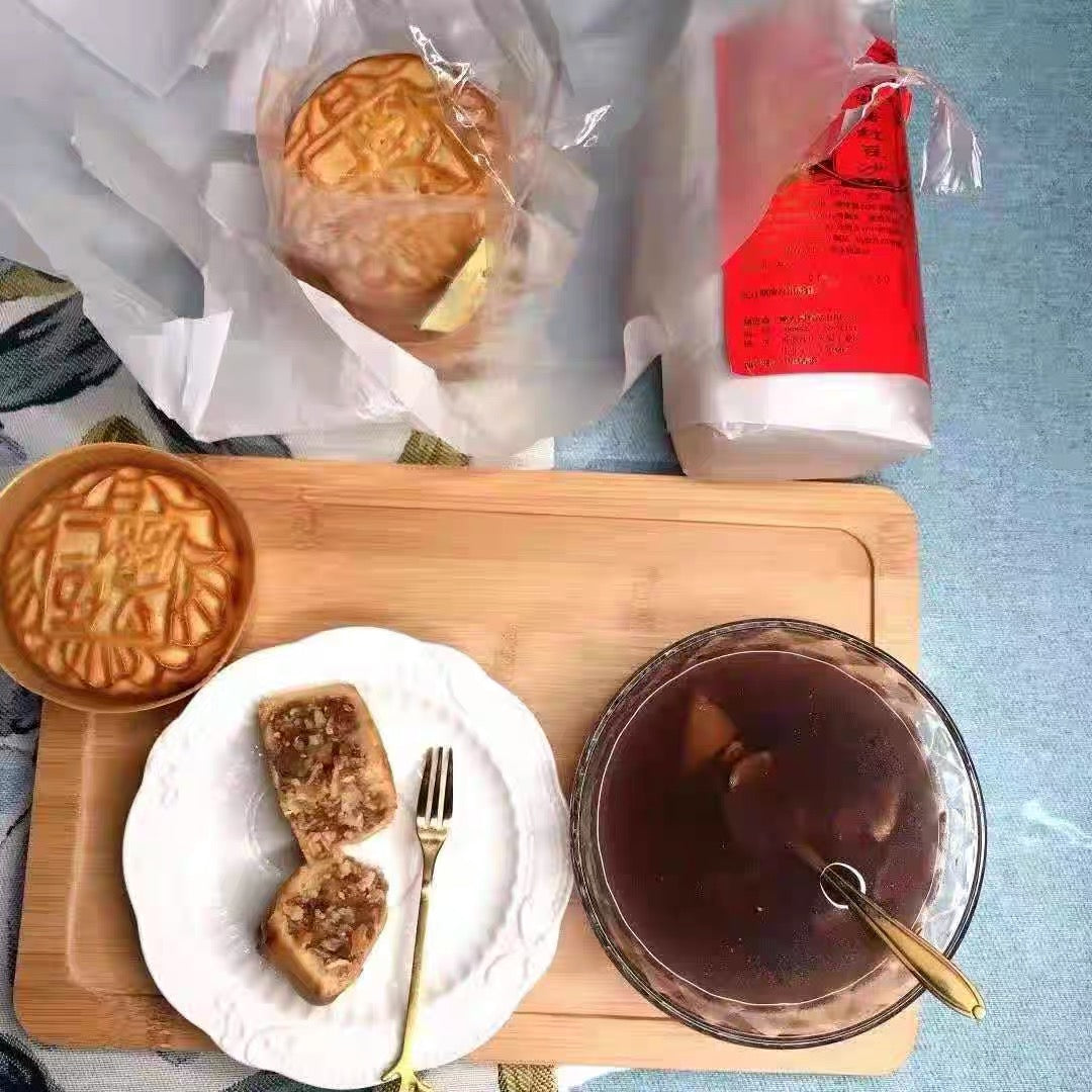 Pasta de frijoles tradicionales de Hong Kong / Pastel de luna de cinco nueces 170 g * 4