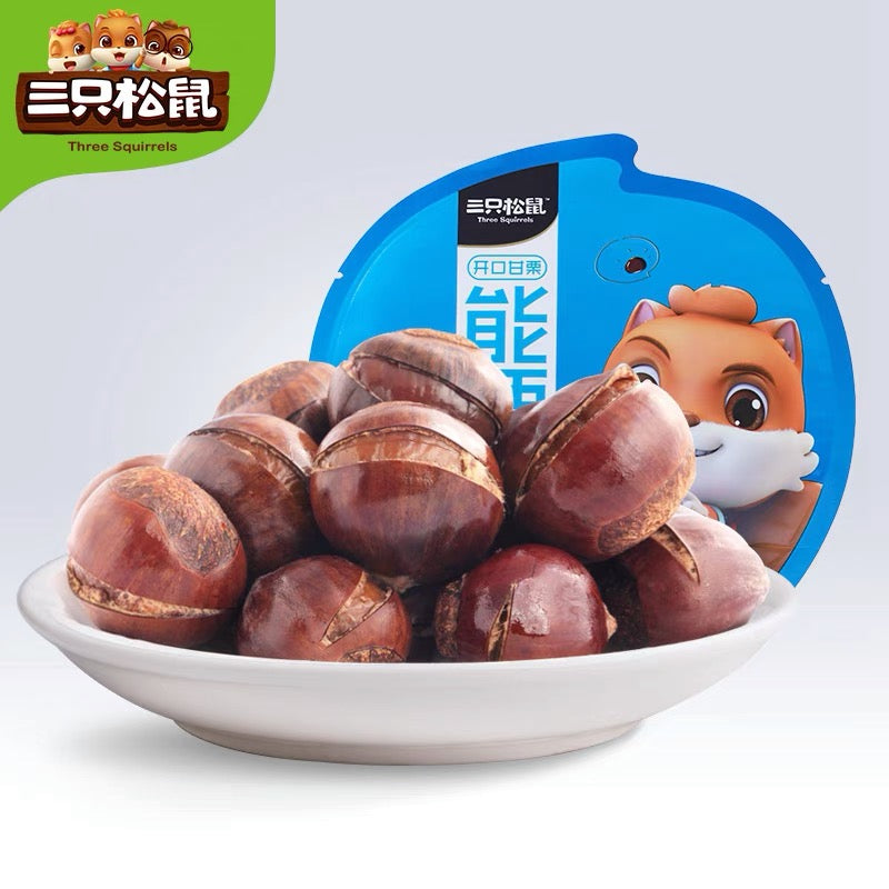 Tres Ardillas Castañas Abiertas Snacks Listos para Comer 120g