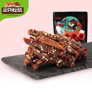 Bocadillos listos para comer de carne seca picante Sze Chuan de tres ardillas, 100 g