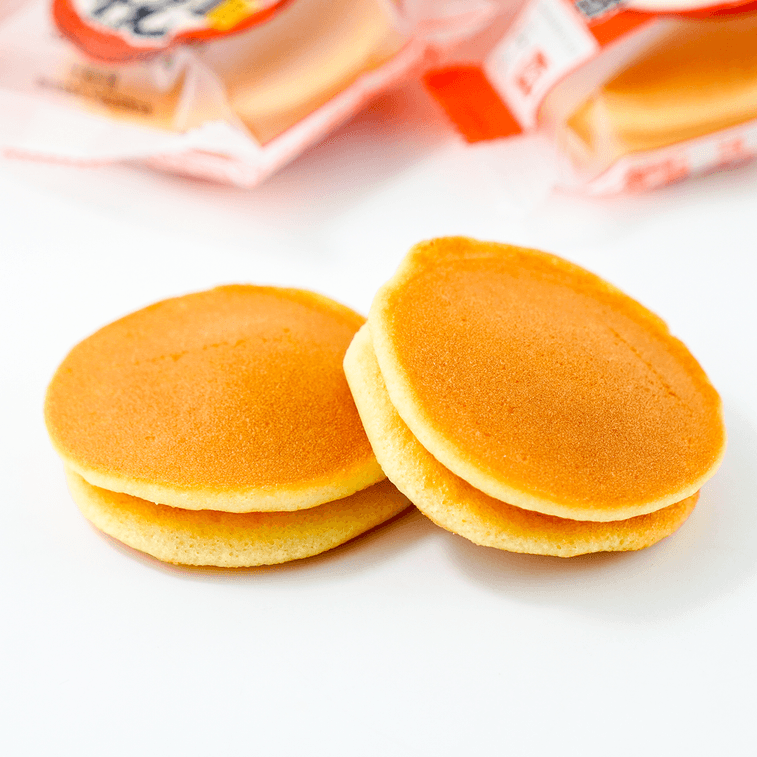 Panpan red bean dorayaki 12 pieces 144 g package — Dorayaki close-up