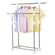 YouLiTe Stainless steel clad pipe Double-pole Telescopic Clothes Hanger 2 layer (880-1500)*430*(950-1600)mm