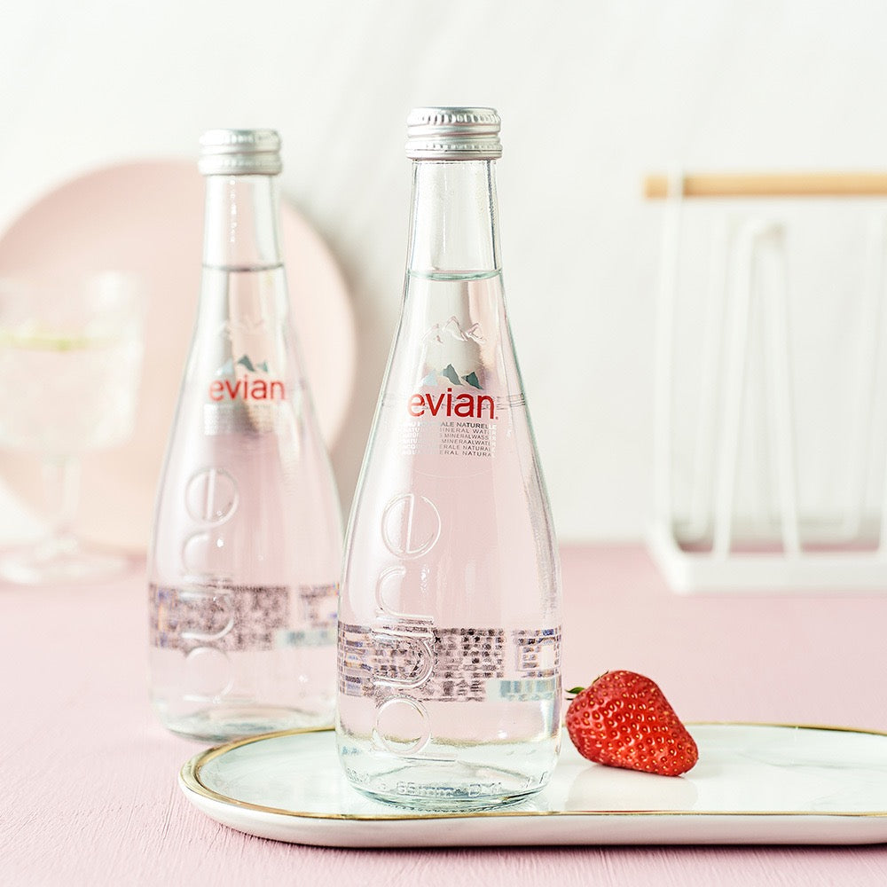 Imported Quality Evian Natural Mineral Water 330ml bottle