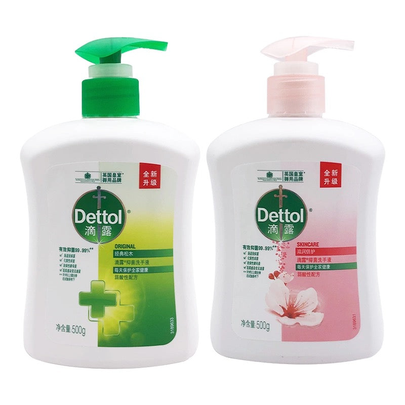 Dettol PH Balanced Hand Sanitizer Original Skin Care Anti-Bacteria 500g