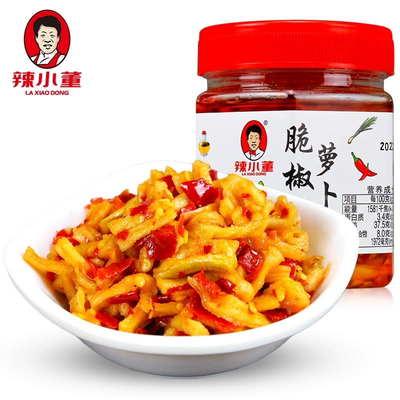 La Xiao Dong Numb&Spicy Dried Radish 200g 辣小董 萝卜干