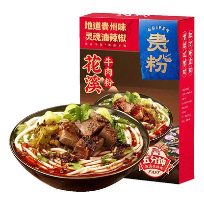 Gui Fen Hua Xi Beef Noodles with Soup / Beef with Sour Spicy Soup Noodles 502g