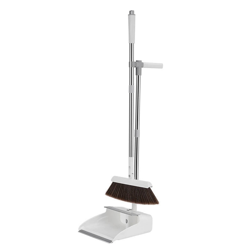 Jia Chuang You Pin Broom and Dustpan Magnet Household Cleaner Sturdy & Durable Long Handle 1 Set