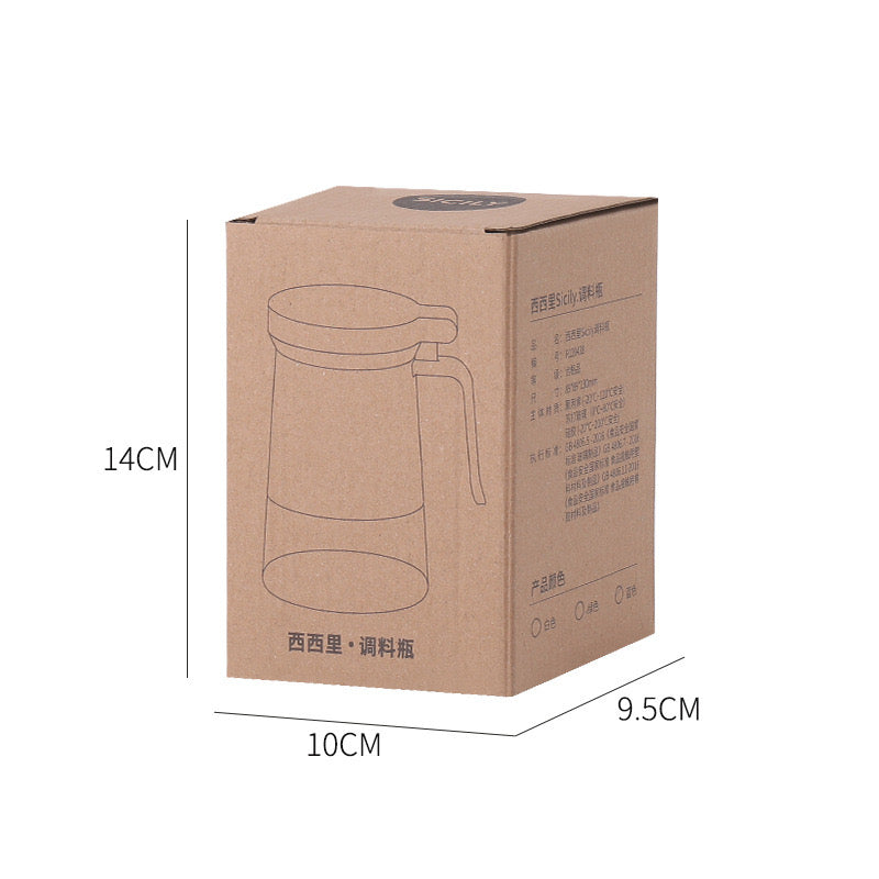 Sicily Air Tight Moisture-Proof Seasoning Bottle 89*89*130mm 1pc White 西西里 双重密封防潮调料瓶 带勺 冰岛白