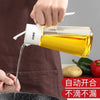 CCKO Oil Dispenser Bottle 550ml Glass Oil Bottle Auto Flip Drip Free Cooking Oil Dispenser 重力油壶 各种酱汁瓶