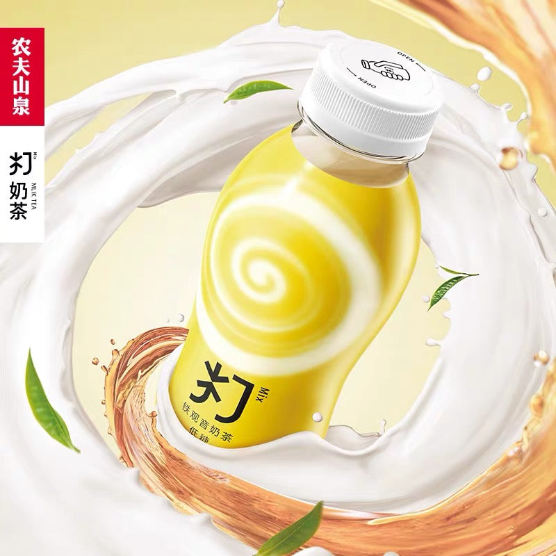 Nongfu Spring Water Jasmine Low Sugar Milk Tea 380ml 农夫山泉 打奶茶