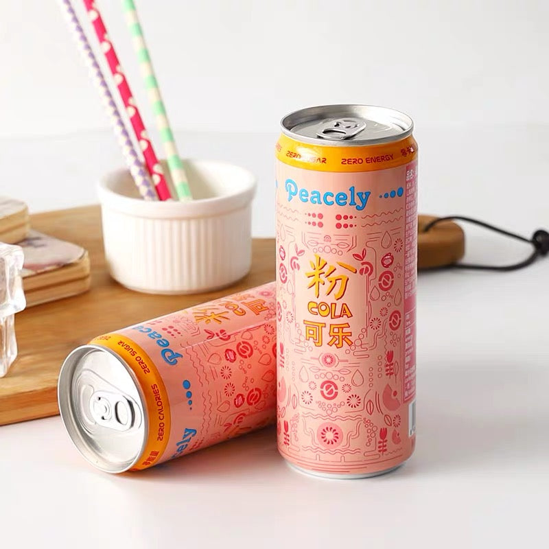Vietnam Peacely Pink Coca Cola 320ml Calamansi and Sugar Cane Juice 佩思利 粉色可乐/卡曼橘甘蔗汁