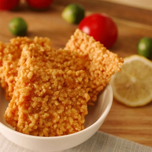 Soldier Egg Yolk Sticky Rice Cracker Crab flavor 1pc