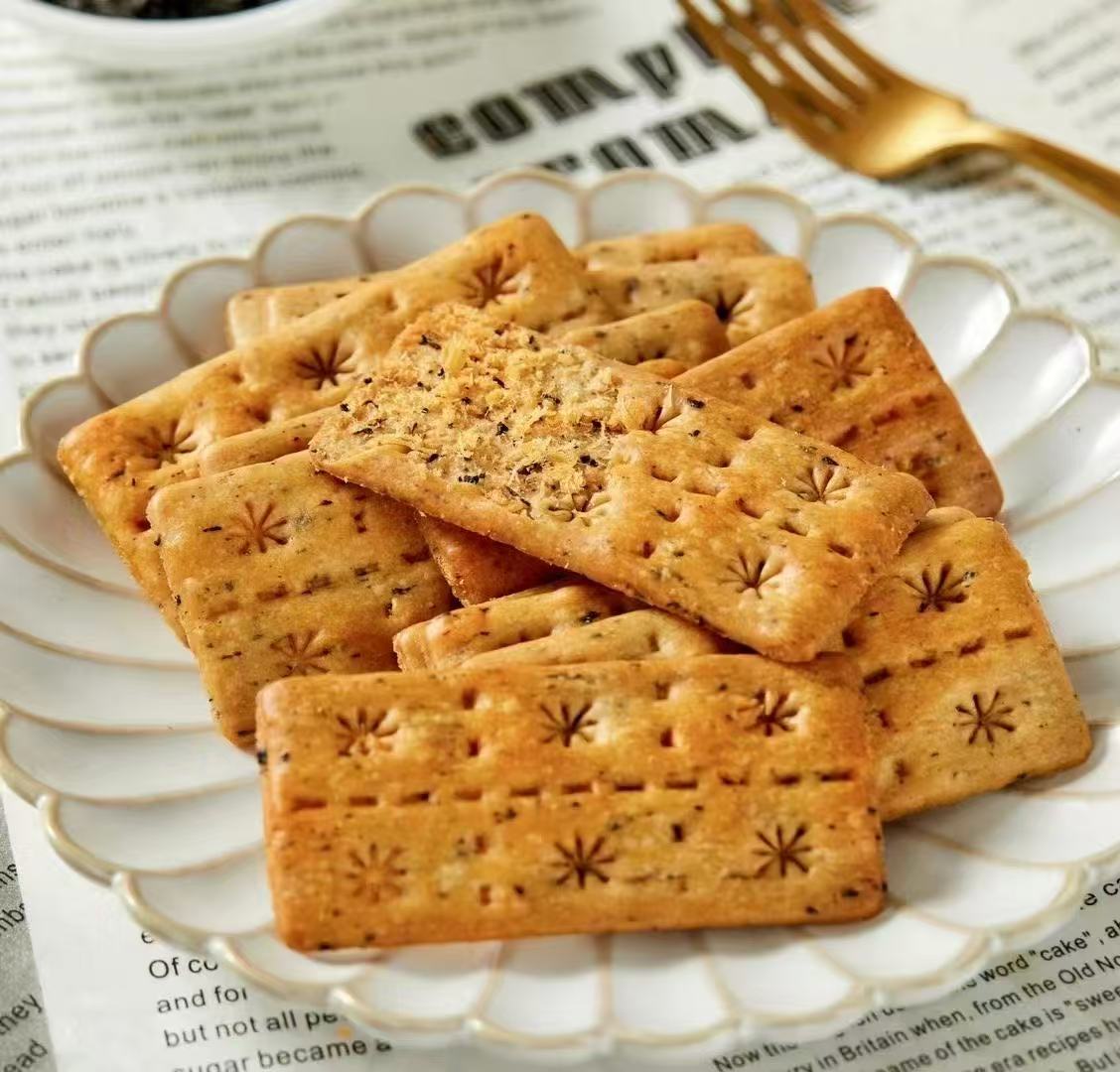 Mibazi Preserved Vegetable Pork Floss Cracker 156g 米芭滋 梅菜扣肉双层脆