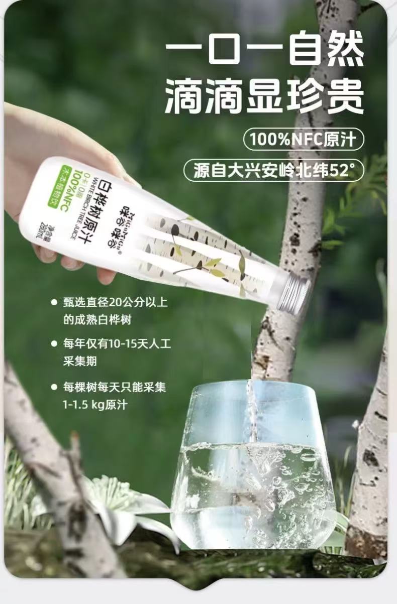 Migu NFC Birch Sap Birch Water 280ml  咪谷咪谷NFC白桦树汁饮料 280ml
