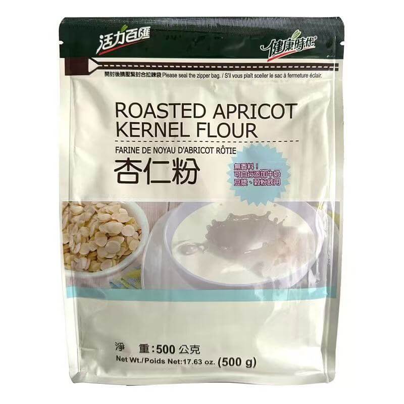 Health Style Roasted Apricot Kernel Flour Pure Almond Powder 0 Sugar 500g 台湾健康时代纯杏仁粉