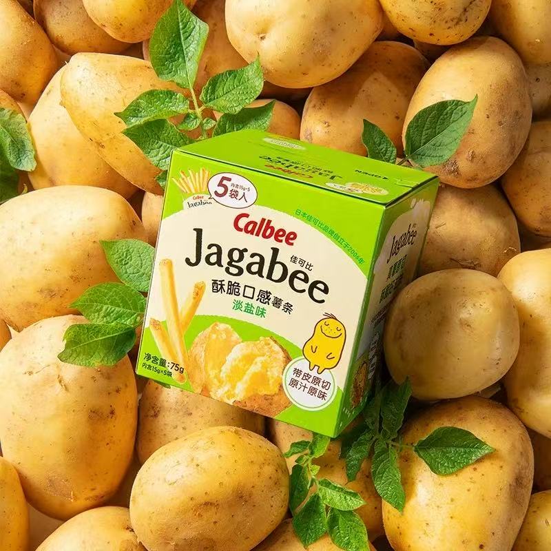 Calbee French Fries Three Brothers Light Salt 75g 卡乐比三兄弟薯条淡盐味 中国代理商产
