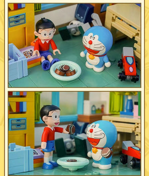 Enlightedn Nobi Nobita's House Toy Blocks K20402 启蒙积木 大雄房间