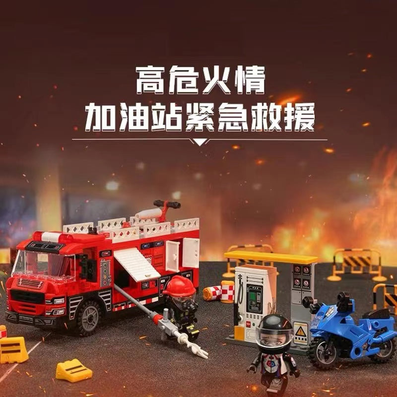 Enlighten Lego Toy Mine City Multifunctional Emergency Rescue Command Vehicle Bricks 12025 启蒙 多功能应急救援指挥车