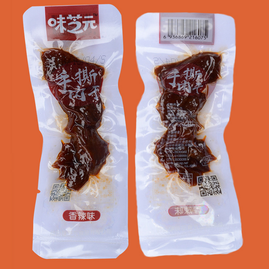 China WZY Spicy Duck Meat 味芝元手撕鸭肉干