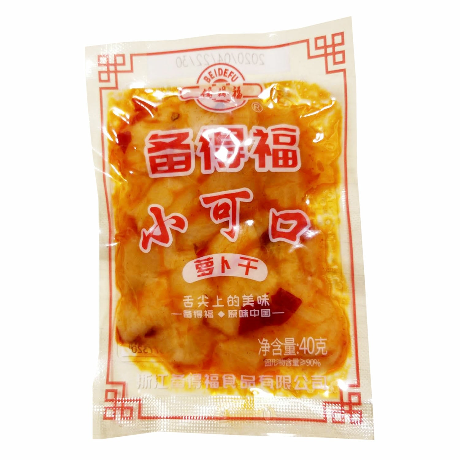 [China Recommended] BEIDEFU Pickled Radish 40g
