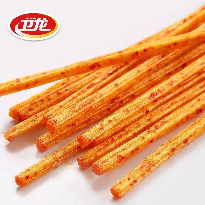 [China Special] WeiLong Spicy Chewy Tofu Stick 50g