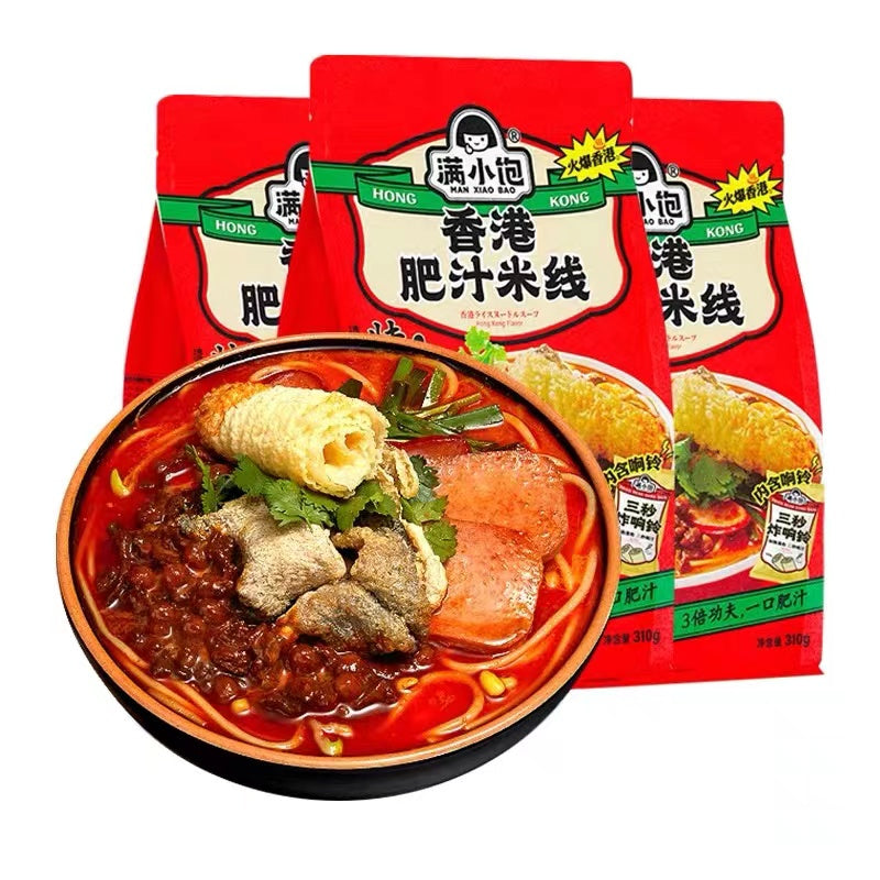 Man Xiao Bao Super Spicy and Sour Rice Noodles Soup 310g