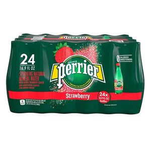 Perrier Sparkling Natural Mineral Water Strawberry Bottle 500ml 巴黎水草莓味