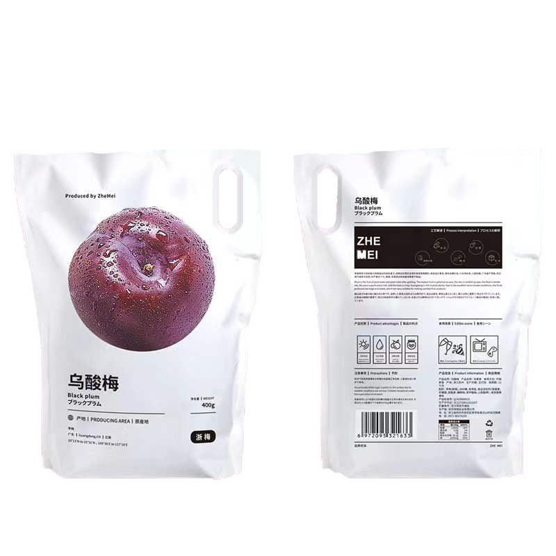 Ciruela verde crujiente especial Zhe Mei de China, 500 g