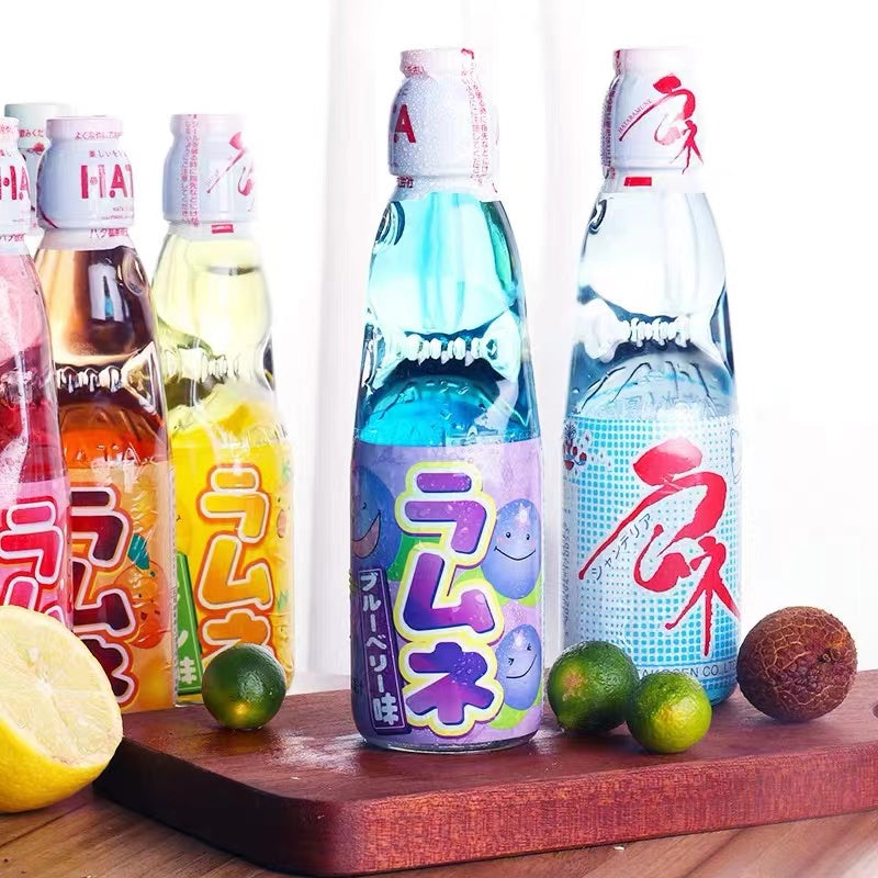 Japan Imported Hatakosen Ramune Soda Drink 200ml 哈达波子汽水