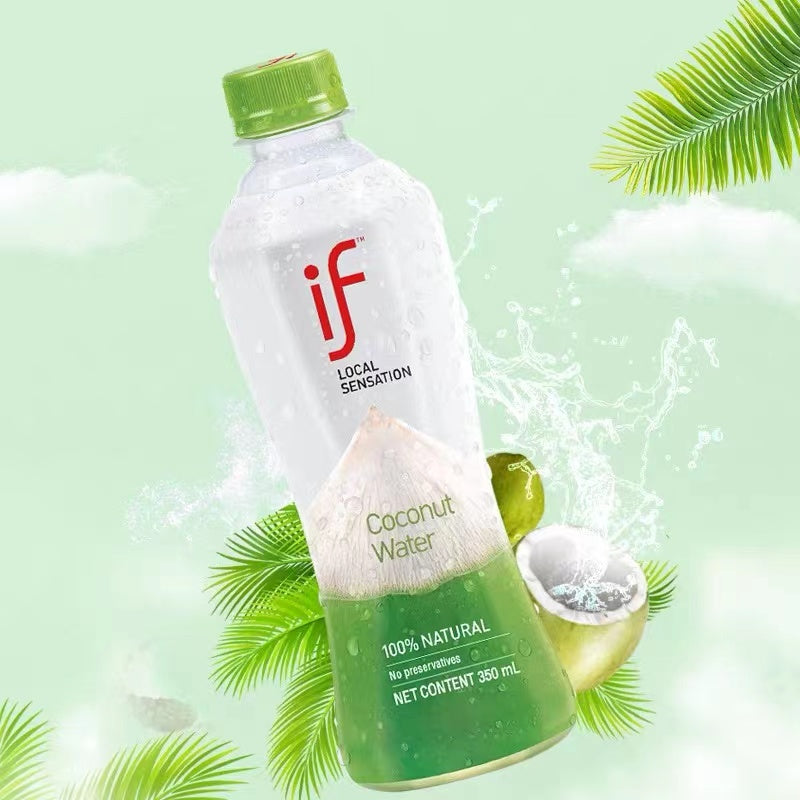 [Thailand BEST Seller] if Local Sensation Coconut Water W/Coconut 350ml