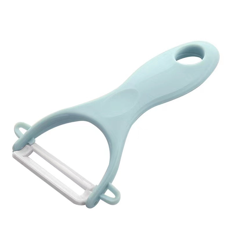 Ceramic Fruit Peeler Kitchen Multifunctional Peeling Knife Household Apple Peeling Artifact Scraping Knife Potato Peeler 1pc 北欧陶瓷水果削皮刀