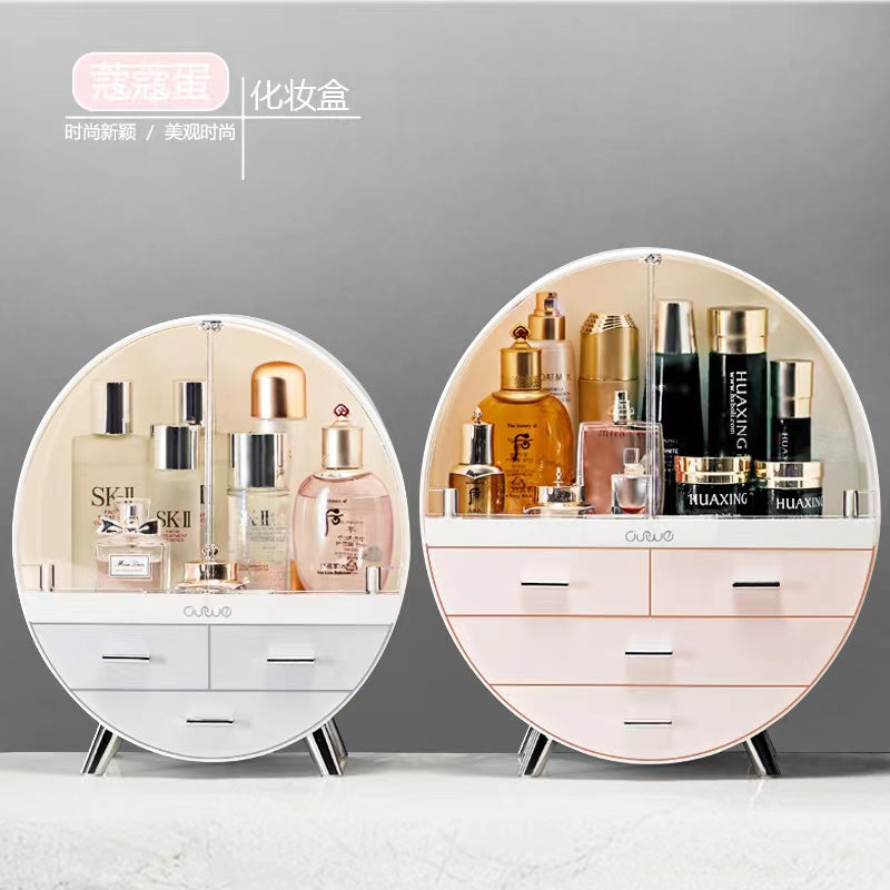 Caja de almacenamiento de maquillaje 1 pieza 时光机 抖音网红同款化妆品收纳盒