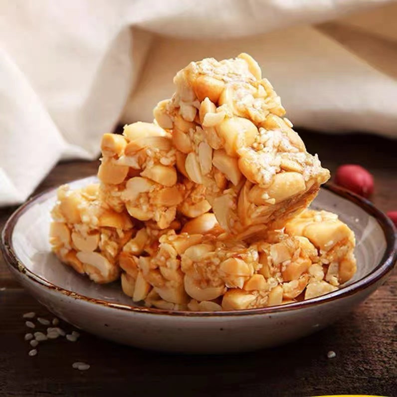 Huang Lao Wu Peanut Crisp 128g/Swelled rice candy 190g/Sesame crisp 188g Ready to eat snack 黄老五 原味花生酥米花糖芝麻酥