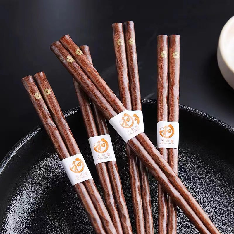 She Li Sakura Jujube Wood Chopsticks 1 Pair 舍里 樱花实木筷子