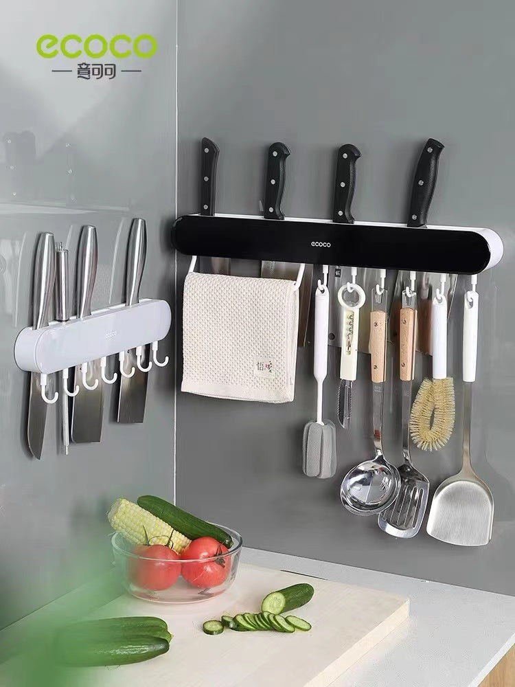 Ecoco Kitchen Knives Holder Kitchen Adhesive Hooks 1pc 意可可 刀架壁挂