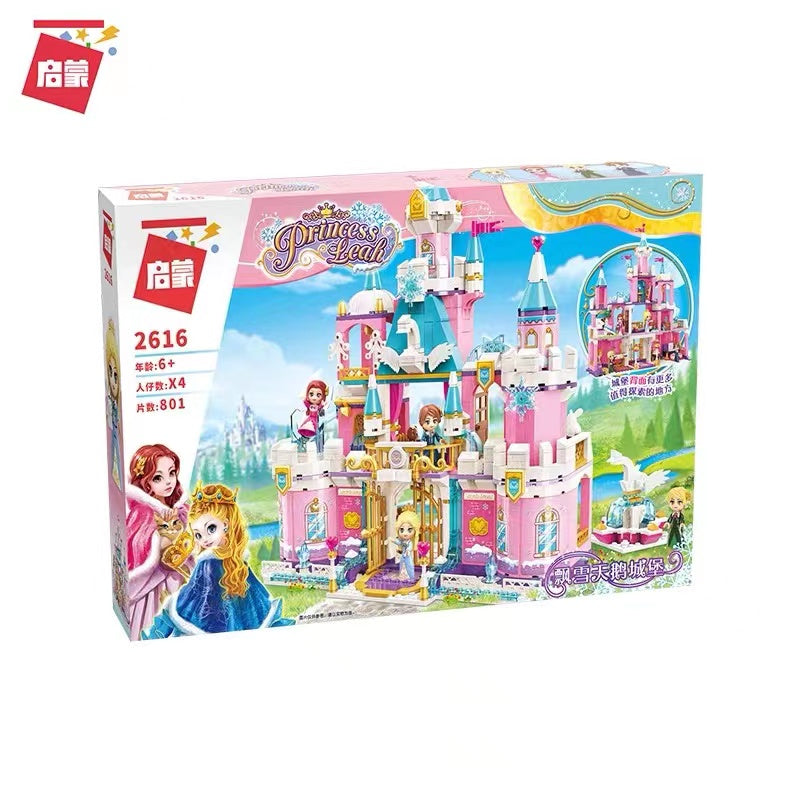 Enlighten Lego Toy Qman Keeppley Princess Leia: SnowY Swan Castle 2616 启蒙 飘雪天鹅城堡