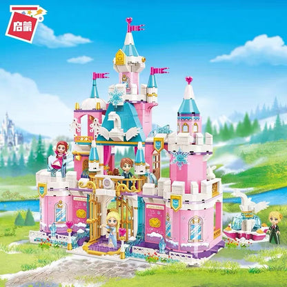 Enlighten Lego Toy Qman Keeppley Princesa Leia: SnowY Swan Castle 2616 启蒙 飘雪天鹅城堡