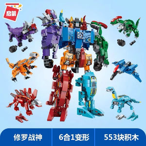 Enlighten Lego Toy Qman Creative Master Sura Mecha Toy Set 1414 启蒙 超集变-修罗战神