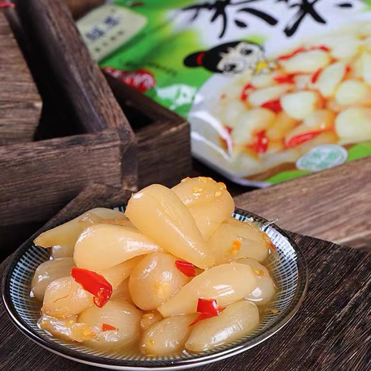 China Special Wang Mei Po Sour and Spicy Allium Chinese Onion 150g 王媒婆 酸辣荞头