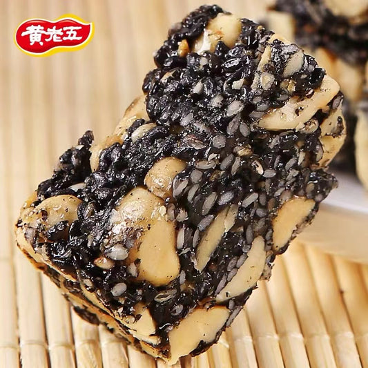 Huang Lao Wu Sesame Crisp 188g Ready to eat snack 黄老五 黑芝麻酥
