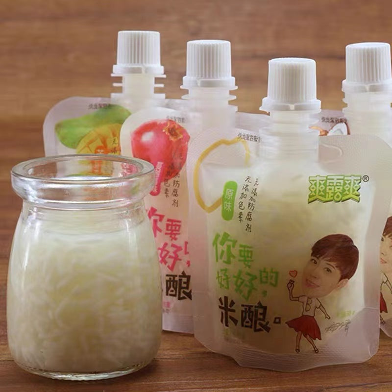 SLS Chinese Sweet Fermented Sticky Rice Wine Spout Bag 78g Original 爽露爽 米酿甜酒