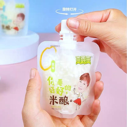 SLS Chinese Sweet Fermented Sticky Rice Wine Spout Bag 78g Original 爽露爽 米酿甜酒
