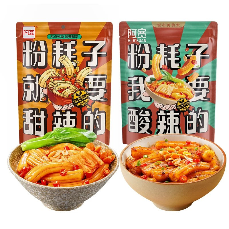 Ah Kuan Chewy Potato Rice Nooldes Sour & Spicy 290g 阿宽 粉耗子