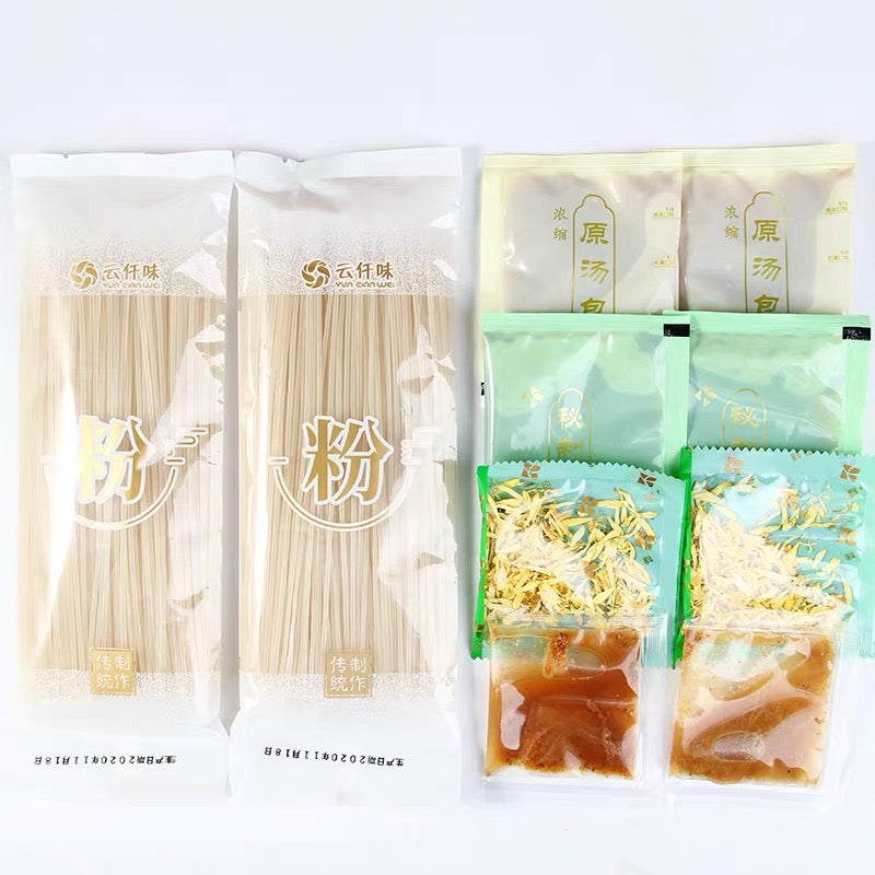 China Time-Honered Yun Qian Wei Mushroom Chicken Soup Cross Bridge Rice Noodles 432g