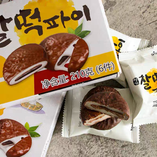 Korea Lotte Chocolate Rice Cake 6pcs 210g