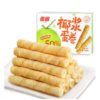 China Nan Guo Coconut Egg Roll 180g 海南特产 南国椰浆蛋卷