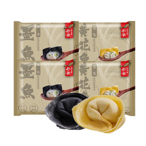 China No.1 Award Winning Chuan Ge Cuttlefish Wonton/ Yellow Croaker/ Shepherd's Purse Coilia Nasus Wonton 200g 船歌墨鱼/黄花鱼/荠菜刀鱼馄饨