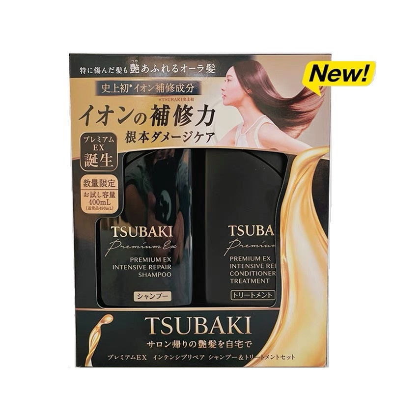 [Japan Version] Shiseido Tsubaki Premium Repair Shampoo and Conditioner Set 490ml+490ml 日本原装资生堂丝蓓绮 高级修护洗护套装